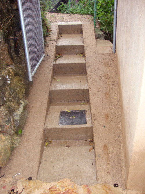 Reform of exterior stairs